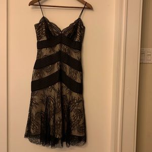 BCBG MaxAzria black lace dress